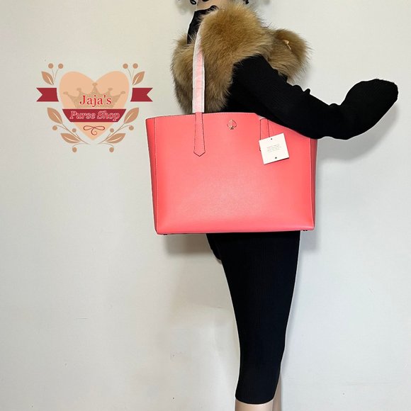 ✅❤️✅❤️SOLD❤️✅❤️✅🧡Kate Spade NY Leather 3 Compartment Tote Purse🧡 - Picture 13 of 17